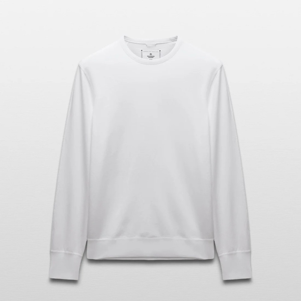 REIGNING CHAMP |  Lightweight Terry White Crewneck Sweater